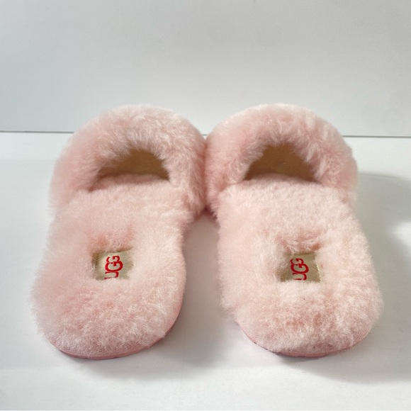 UGG Fluff Slide II Sheepskin Pink Crystal Slide Slipper - Picture 3 of 8